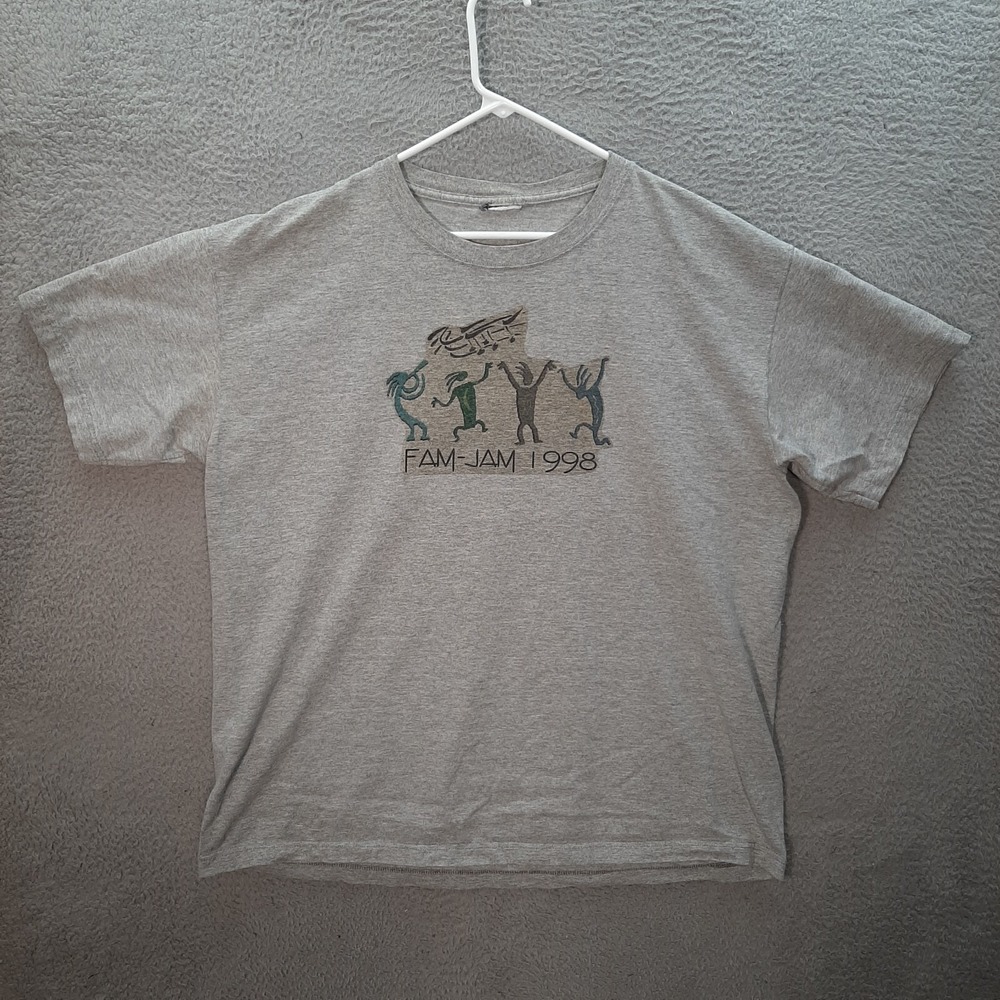 Vintage Graphic Shirt Mens 2XL XXL Gray Heather Native American Southwestern 90s